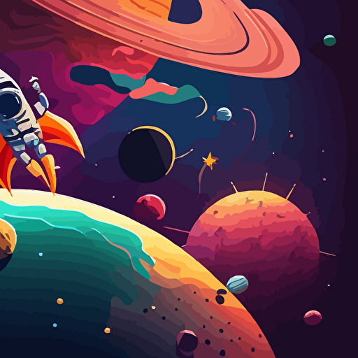 space illustration vector