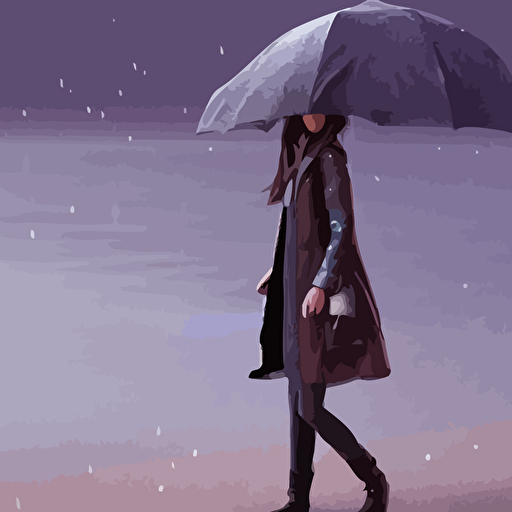 young girl glasses rainy beach wearing wet coat designed peter andrew jones pixar photorealistic 3d render award winning render unreal engine octane render studio lighting 8k hd dustin nguyen akihiko yoshida greg tocchini greg rutkowski cliff chiang