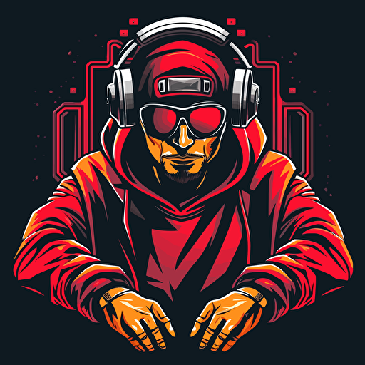 vector dj logo