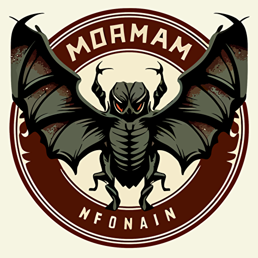 logo Mothman Coffee, vector art,