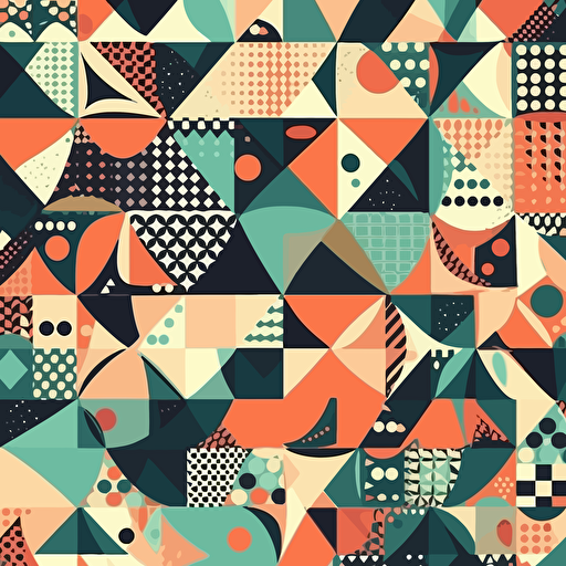abstract flat geometric pattern vector