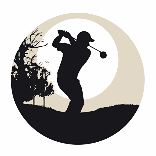 golf player silhouette svg vector