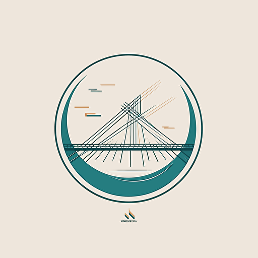 logo of erasmusbrug, clean, simple, modern, abstract, vector, trendy