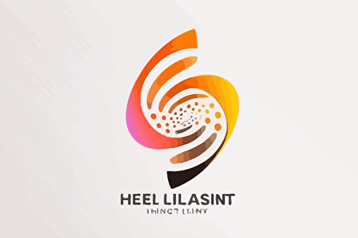 flat vector logo icon, helix image, data-stream, corporate business logo template design, minimalist, modern logo, minimalism