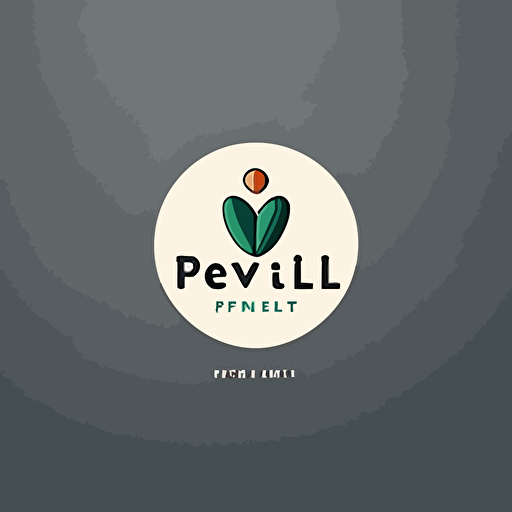 A logo for Privell, showing it is a health care company, Minimalist, clean, vector