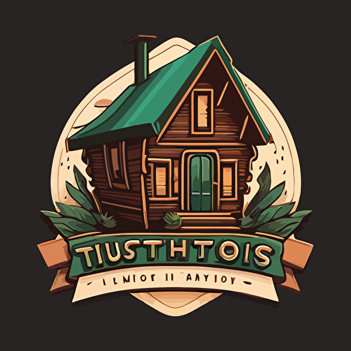 vector Logo for a manufacturer of tinyhouses Made Out of Wood