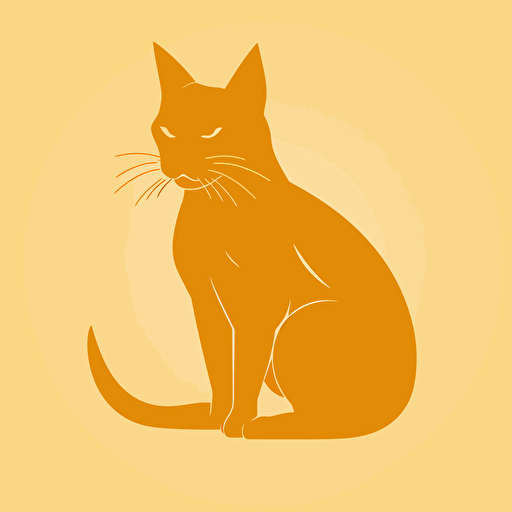 cat, minimalist, vector flat 2d, SVG file for Cricut