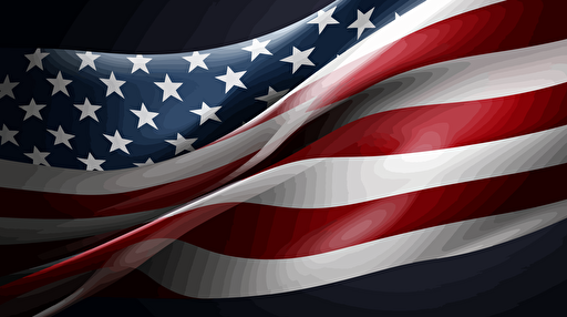 american flag vector design, close up