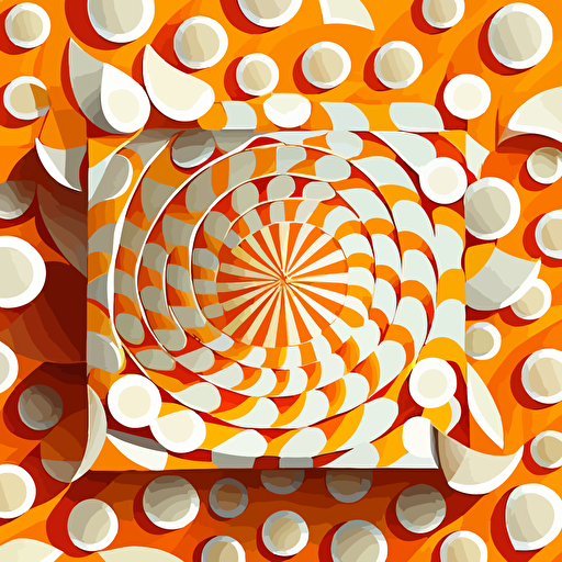 a flat, vector pattern, around the idea of unleasing you, orange