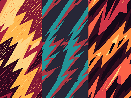 2 tone vector patterns modern sharp fluid lightning
