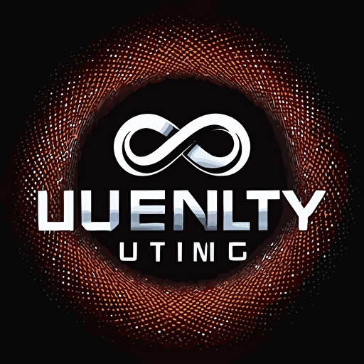 infinity loop logo vector simple for gaming with text infinite levelling UHD