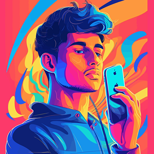 promotion of a new tiktok channel: vector art