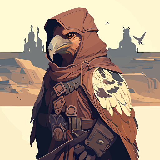 aarakocra monk vector art