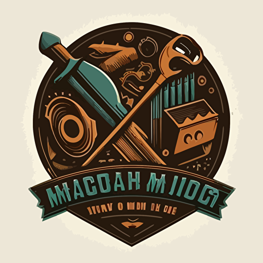 tools and workshop vector logo