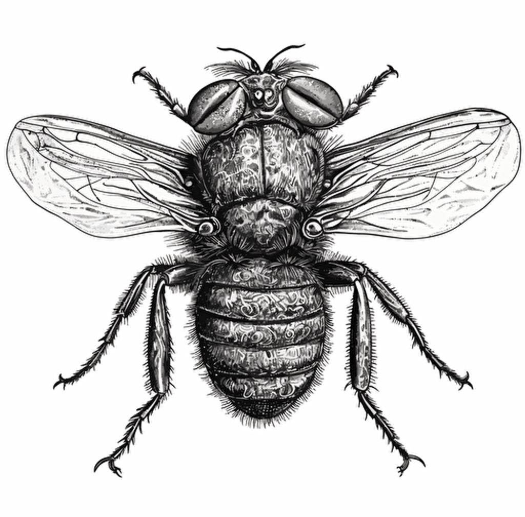 Aleyrodidae insect, in the style of vector illustrations, monochromatic sketches, white background