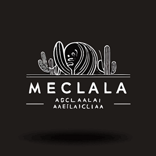 a contemporary mexican lifestyle logo, abstract, 1mm thick line drawing logo, minimalist line logo, creative logo, 2d logo, flat logo, vector logo, vector logo, modern logo, white logo