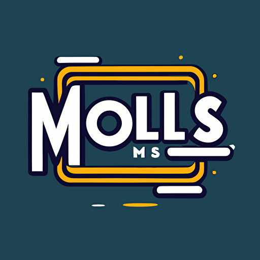 a lettermark logo for a business called mobi plus, simple vector