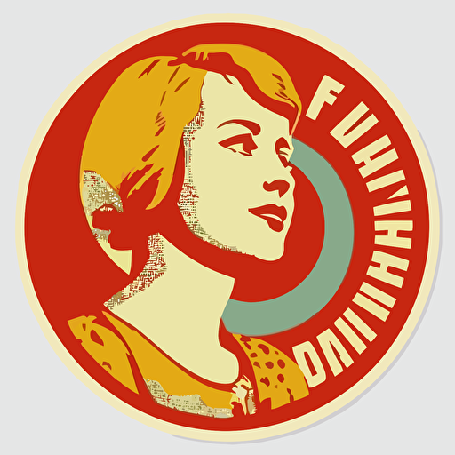 prolife propaganda vector round sticker