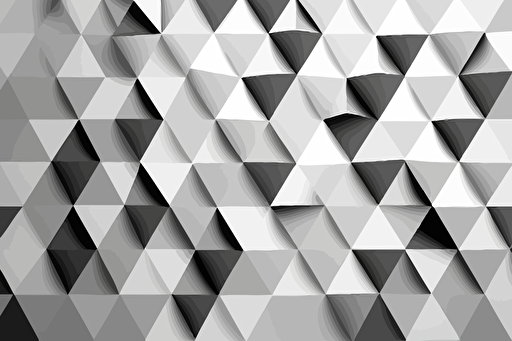 grayscale seamless triangle geometric pattern, vector