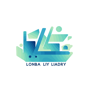 modern abstract logo for public community library on long island, clean, modern, vectorized, isolated on white background, blues, greens