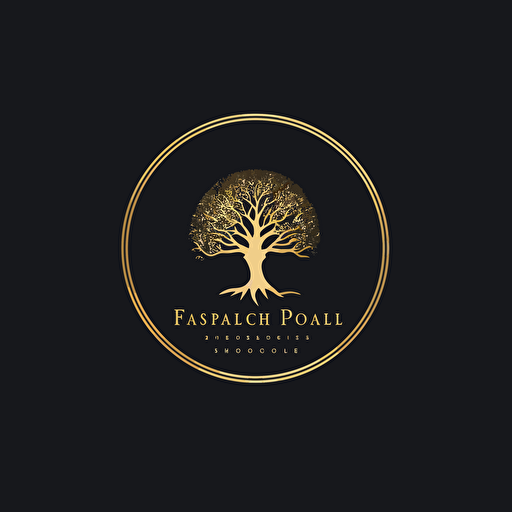 an elegant and simple psychologist vector logo using serif font and only black and gold colors