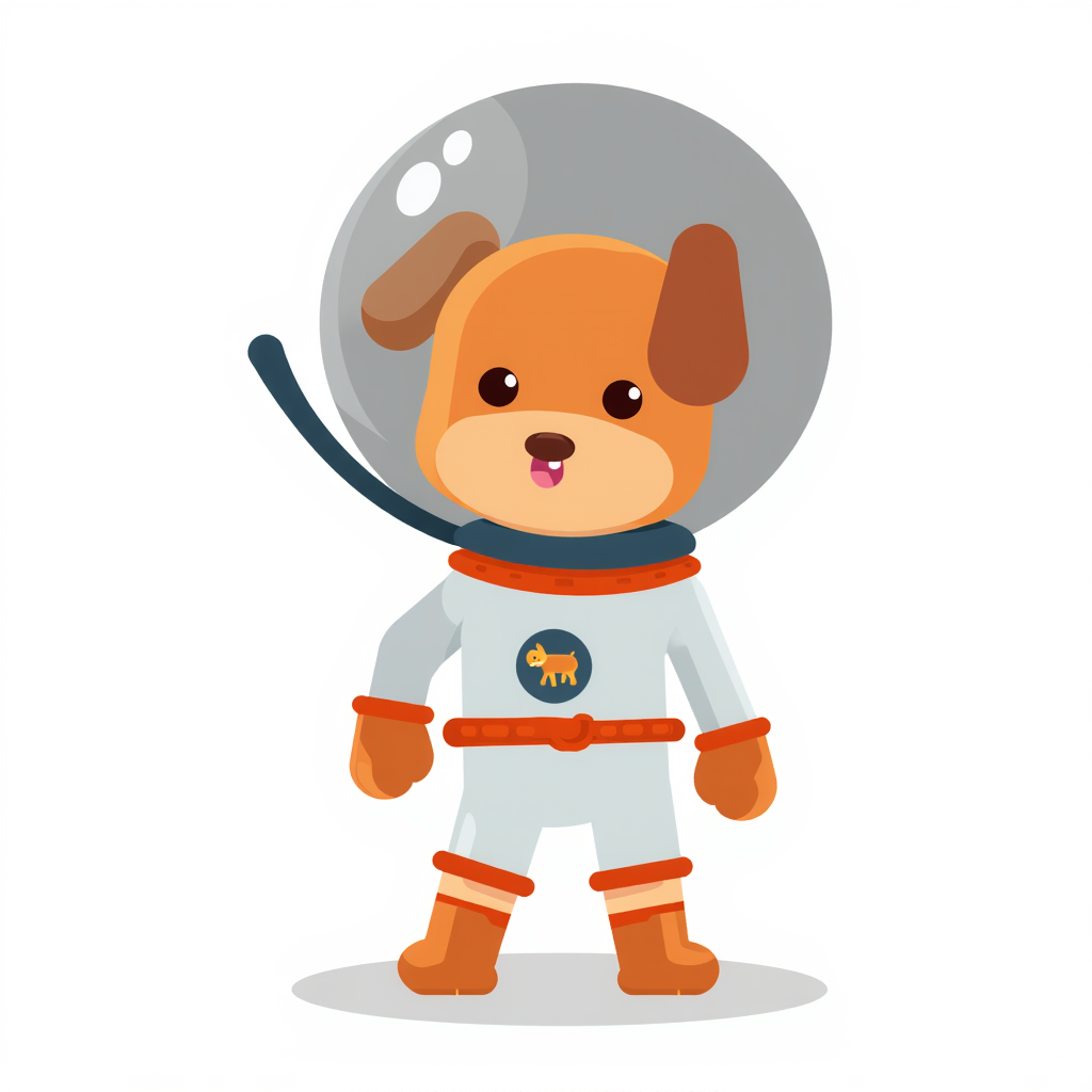 a dog astronaut