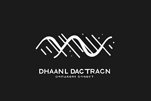 flat vector logo icon, dna, data-stream, corporate business logo template design, minimalist, modern logo, minimalism