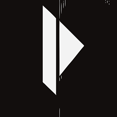 minimalistic and geometric design of a vertical line extending from the top to the bottom, meeting a horizontal line at a right angle that extends perpendicularly from the bottom of the vertical stem. Vector icon.