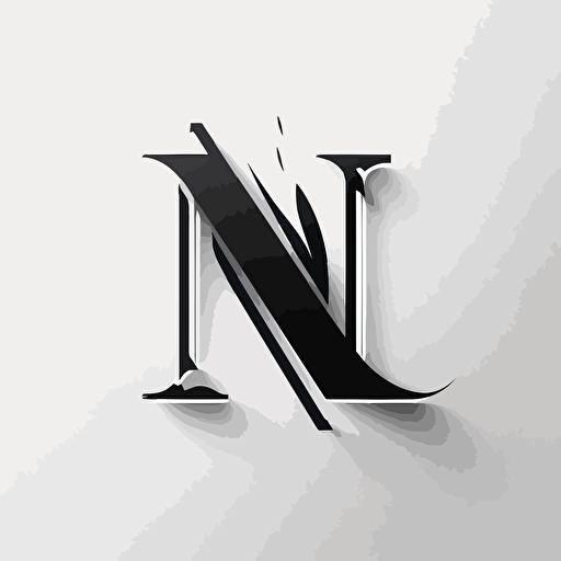 simple brand logo, combinations letter A and letter N, logo, vector logo, vector design, logo design, design ideas, black and white, classic cool design, monograma, company