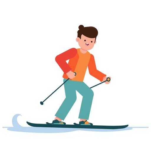 a man skiing 