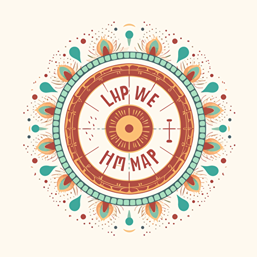 karma law of creation, life does not happen by itself we need to make it happen, vector icon,