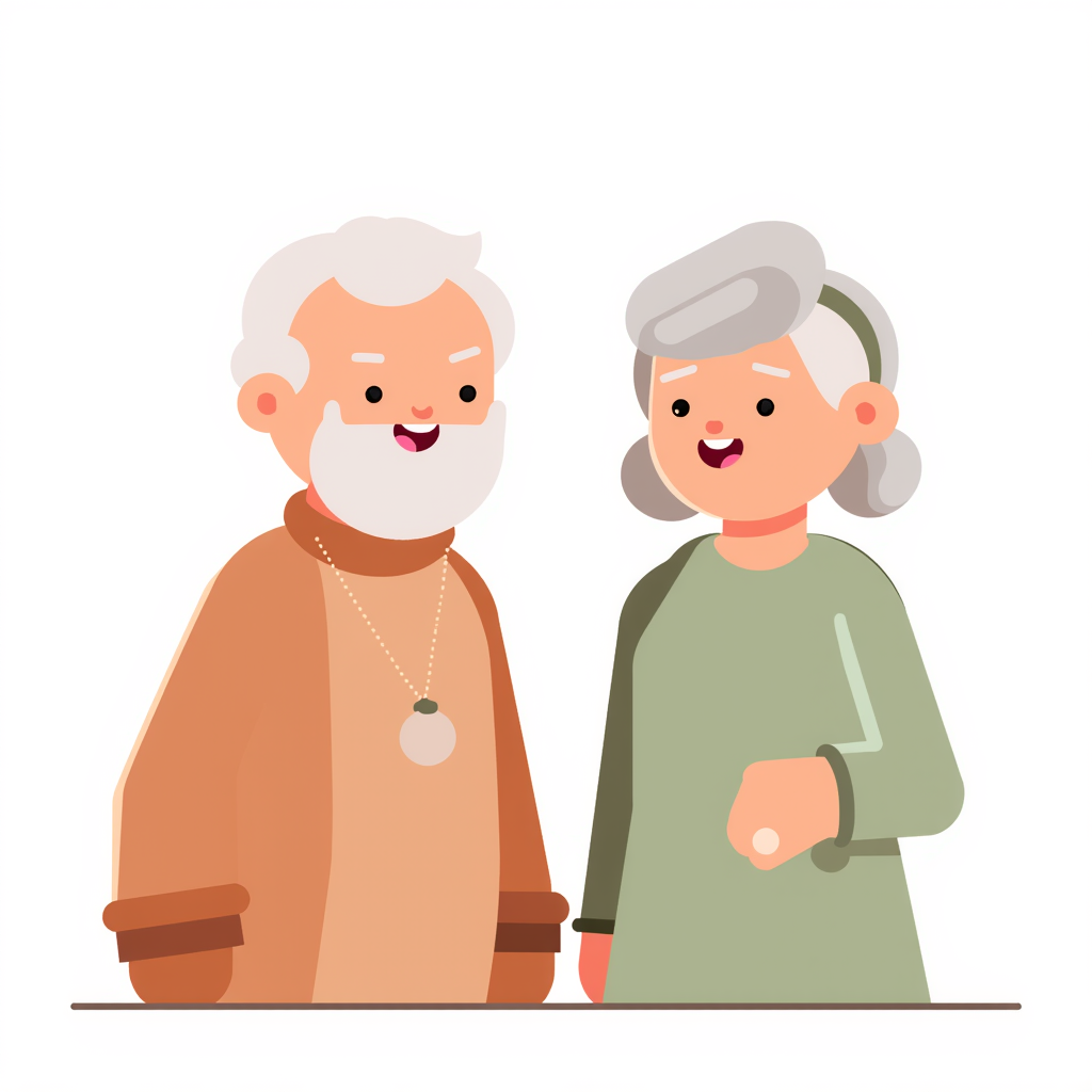 an elderly couple