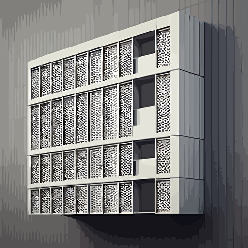ventilated facade, finishing material, scheme, medium contrast, no burn highlights, flat white background, octane render, v-ray , vector art,