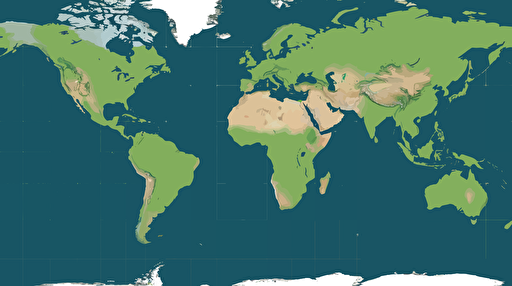 vector, animated, world map, robinson projection, simplified