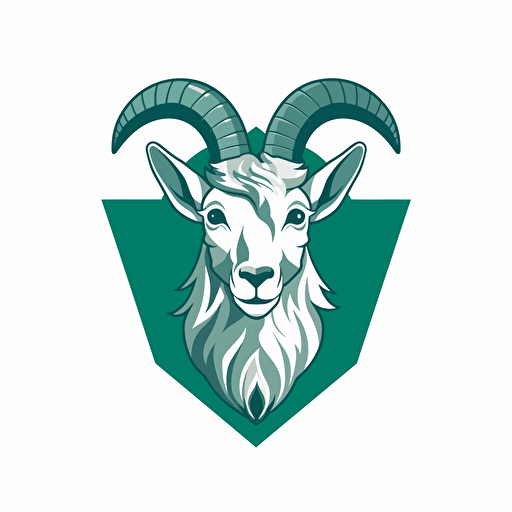 goat, starbucks logo, vector