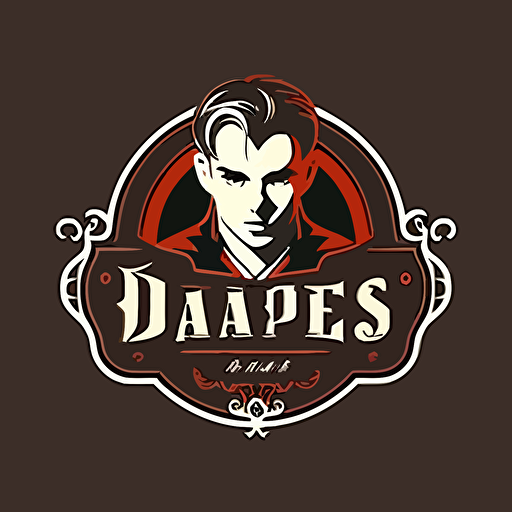 logotype Das Vampire, simple vector