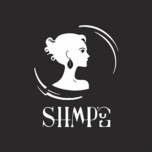 flat, 2d, vector minimalist modern coffee logo of a company called "SMUG", black and white, simple, minimal