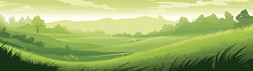 big green feild. vector art
