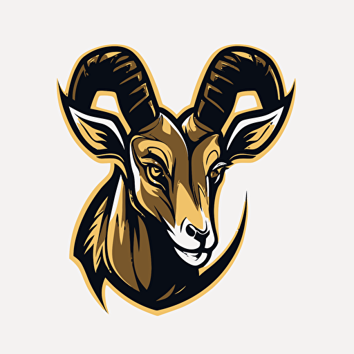 a mascot vector logo of animals simple,