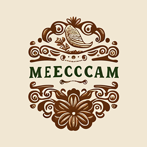 Imagina el mejor logo mexicano, diseño gráfico que sea minimalista, uso de vectores, que el diseño sea muy simple, que cause mucho orgullo a los mexicanos que lo ven. Que tenga el texto: NACIÓN BIEN CHULA.