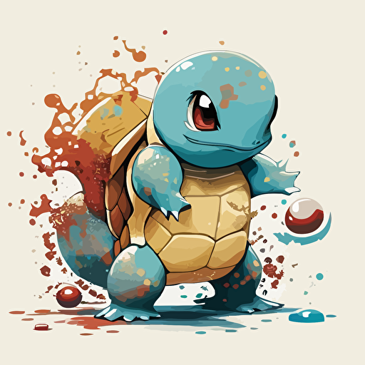 squirtle vector design, white background