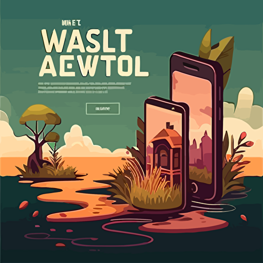 about development web and mobile vector image and simple