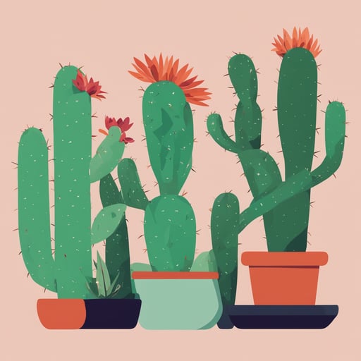 a cactus with a flower