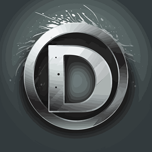 make a Textmark Logo with "DL", vector clean design, grey, black