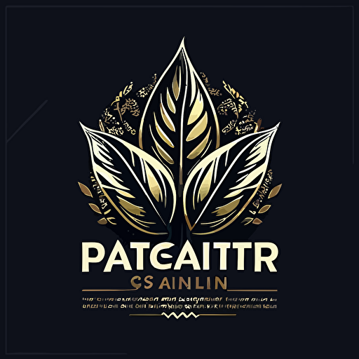 corporate plant logo symbolic vector image