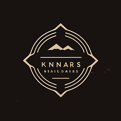 minimalist branding logo for Khanu Journeys, vector logo, simple,