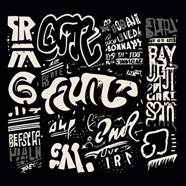 vector illustration of grafiti font tag , style of Basquiat and other styles