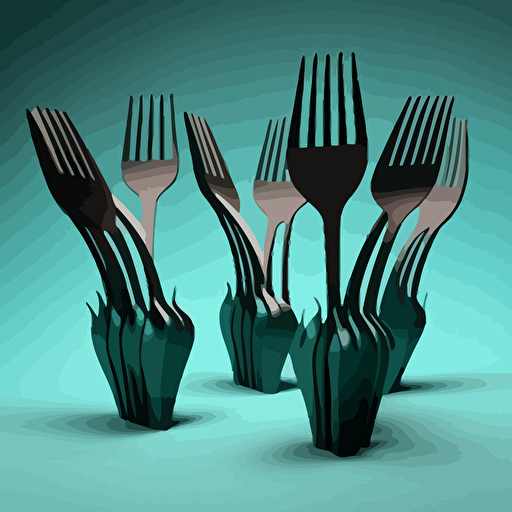 disposable forks stock photos and vectors