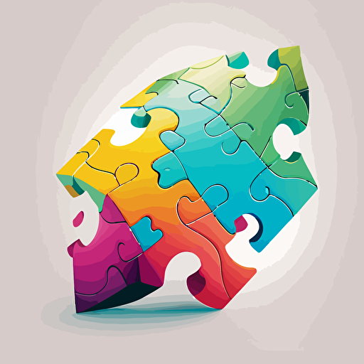 a piece of puzzle , vector, game art, white background
