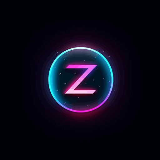Futuristic Logo design with a C letter and Z letter in the middle of the logo, simple vfx for a logo design, event maker simple logo vector, night club theme, vector logo, simplistic letter logo, CZ